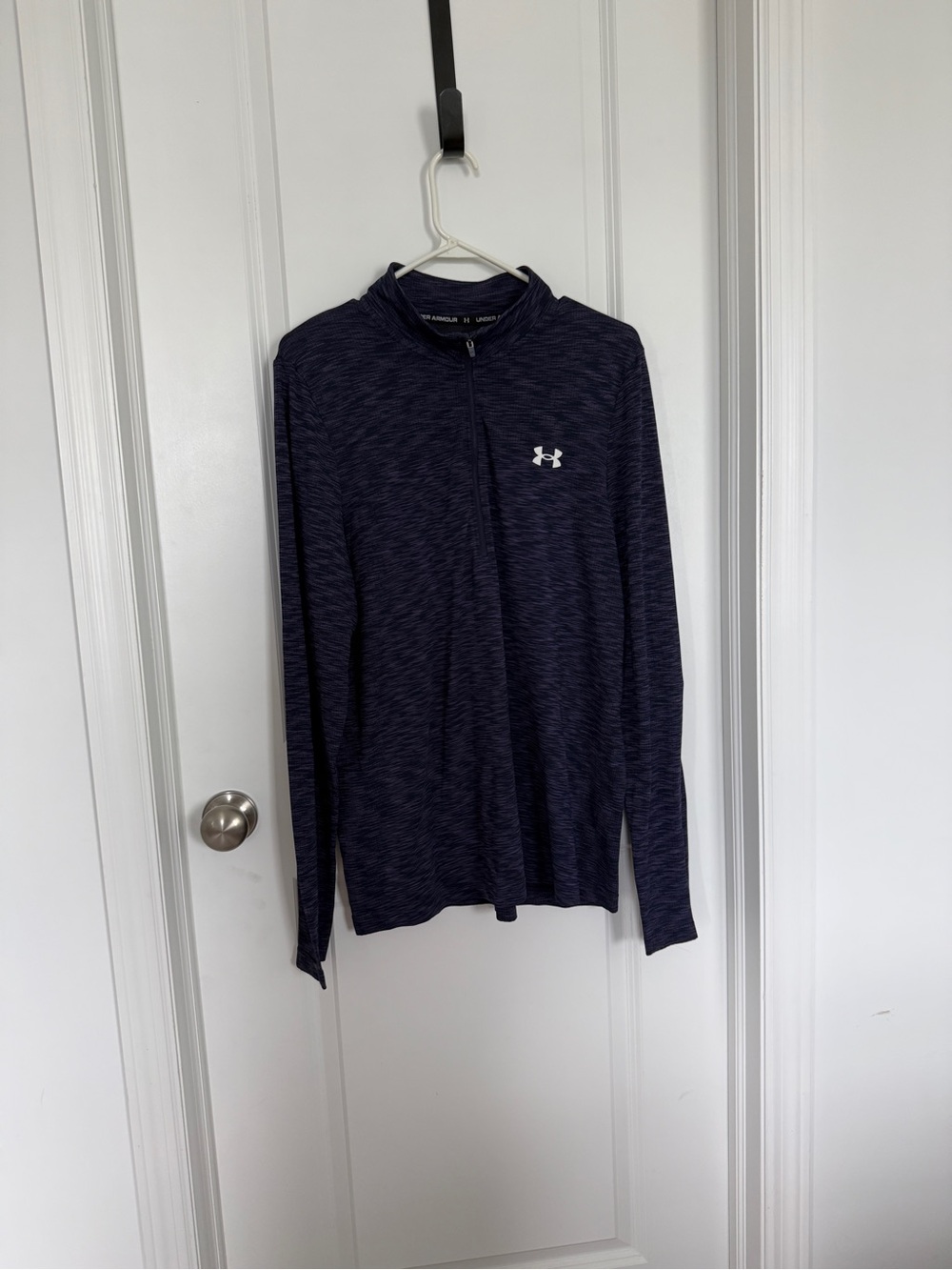 Under Armour Men's Heathered Navy Zip-Up Performance Jacket